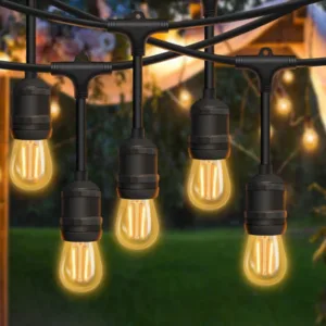 Living And Home 10M Drop String Lights With 15 E27 Holder, Ip65, Connectable