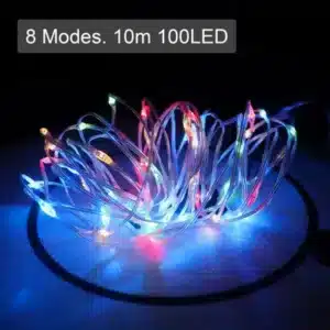 Living And Home 10M Fairy String Lights,Rgb,Powered By 3 Aa Batteries