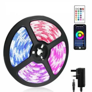 Living And Home Rgb Led Strip Lights,5M,Color Changing By Remote And App Control