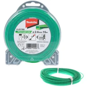 Makita E-01769 Brush Cutter Grass Trimmer Nylon Line 15M Low Noise 2.0Mm Dur181z