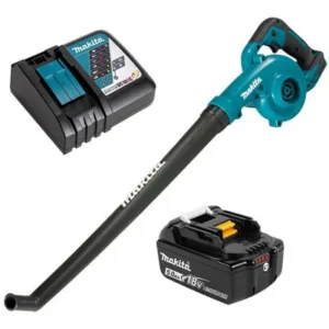 B&Q Makita Dub186rt 18V Cordless Garden Leaf Blower Lithium Ion Long Nozzle 1X 5.0Ah