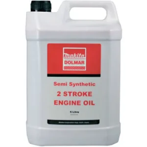 B&Q Makita Dolmar 2 Stroke Mixing Engine Oil 5 Litre Bottle 50 1 Mix Petrol Machines Red