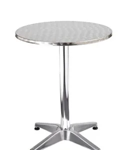 Blooma Metal Dining Set Silver