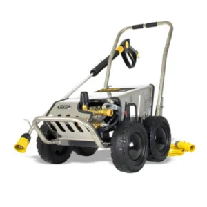 V-Tuf 110V Heavy Industrial Stainless Mobile Cold Pressure Washer 80 Bar 12L/Min