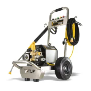 V-Tuf 240V Compact, Industrial, Mobile Electric Pressure Washer - 1450Psi, 100Bar, 12L/Min