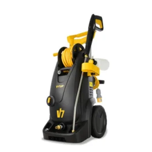 V-Tuf V7 110V 150Bar, 7L/Min Tough Diy Site Electric Pressure Washer - With Professional Accessories & 10M Hose Reel Yellow