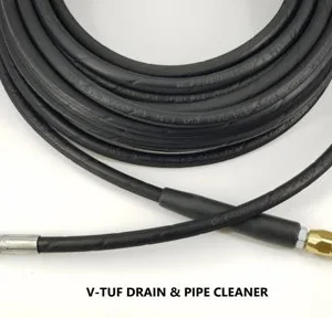 V-Tuf 20M High Pressure Industrial Drain & Pipe Blast Cleaning Hose & Nozzle Jet (M22m 15Mm) - Fits V3 & V5