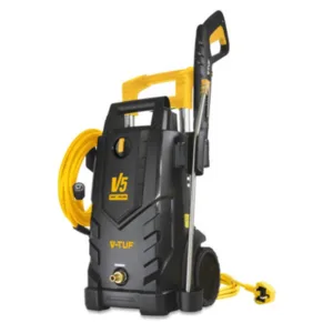 V-Tuf V5 240V X2 Tough Diy Electric Pressure Washer - 2400Psi, 165Bar, 7.2L/Min - 8 M Hi-Vis Hose & 5M Cable Yellow