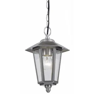 Happy Homewares Contemporary Stainless Steel Hanging Lantern Porch Light