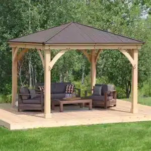 B&Q Meridian Gazebo 12Ft X 12Ft (3.7M X 3.7M)