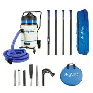 B&Q Skyvac Commercial Plus Gutter Vacuum, Gutter Cleaning. 4 Pole Package. Heights Up To 6M/20Ft.