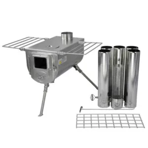 Canvas Tent Shop Winnerwell Woodlander Large Sized Stainless Steel Camping Stove Coal