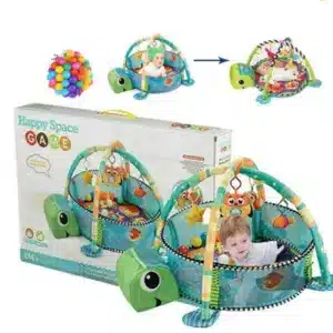 B&Q 3 In 1 Turtle Activity Baby Infant Gym Play Floor Mat Ball Pit Toys