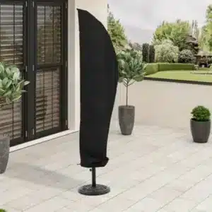 Living And Home Outdoor Garden Banana Umbrella Parasol Waterproof Cover With Storage Bag 72Cm W X 261Cm H Black