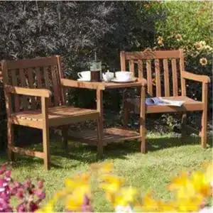 Cheshire 2 Seater Deluxe Hampton Hardwood Companion Garden Seat