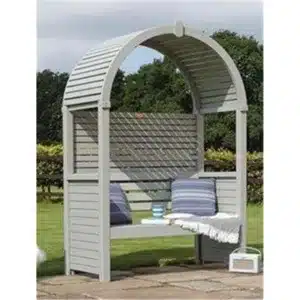 Cheshire Deluxe Pressure Treated Round Top Arbour (1.3M X 0.8Mm X 1.9M)