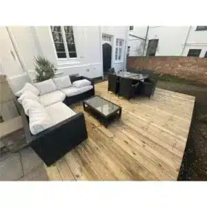 Marlborough Install Included 5.4M X 6.0M (18Ft X 20Ft) Deluxe Wooden Decking Timber Kit - 6X2 Joists - 32Mm Thick Strong Timber Decking Board