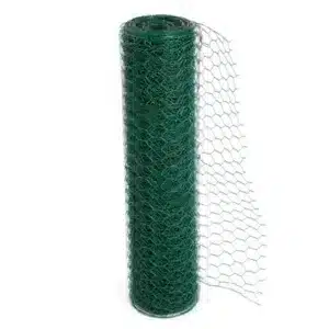 B&Q Simpa 0.6M X 25M Pvc Coated Galvanised Steel Wire Garden Fencing Green