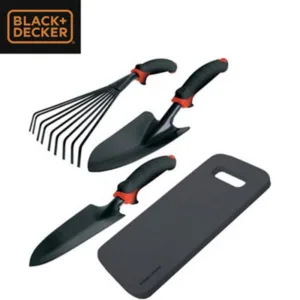 Black+Decker 4 Piece Garden Tool Set Black