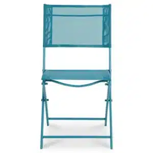 Blooma Saba Metal Biscay Foldable Chair Blue