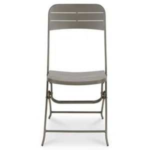 Blooma Taupe Metal Foldable Chair