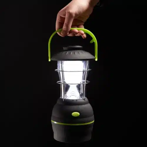 Diall Black & Green Battery-Powered Led Lantern Black/Green