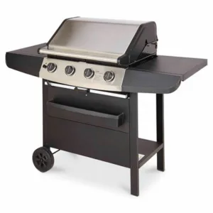 Ultar 4 Burner Gas Barbecue Black