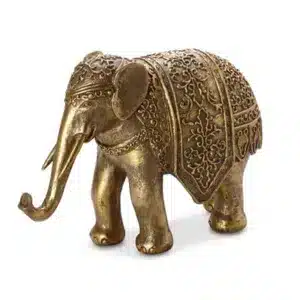 B&Q Skip18c Standing Elephant Gold