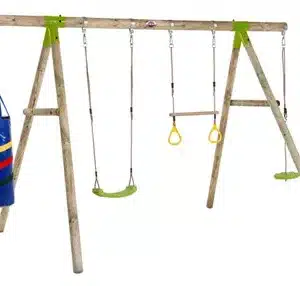 Plum Capuchin Wooden Swing Set