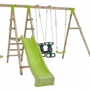 Plum Muriqui Wooden Swing Set