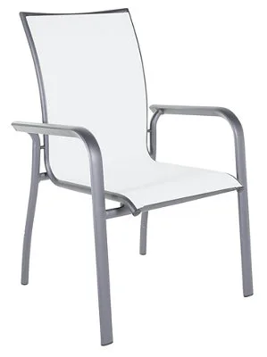 B&Q Metal Dining Chair, Pack Of 6 White