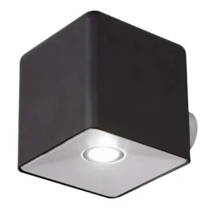 Blooma Black Mains-Powered Led Outdoor Wall Light Black/Light