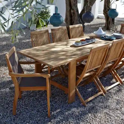 Blooma Azura Natural Wooden 8 Seater Table