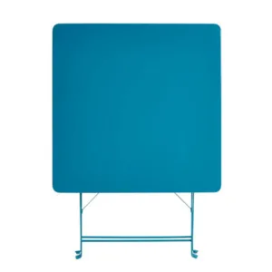 Blooma Metal 4 Seater Square Table Blue